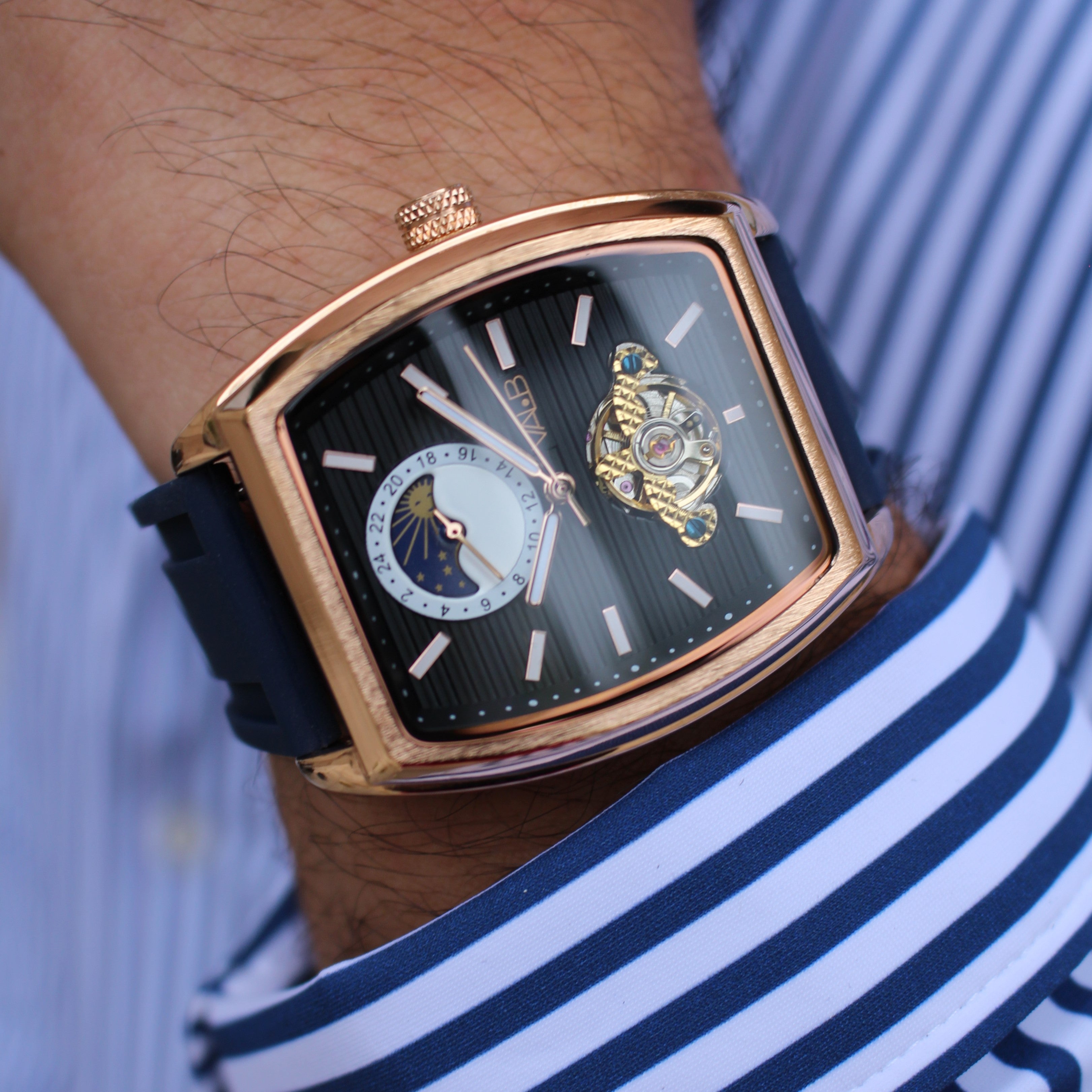 Rose Gold Navy blue